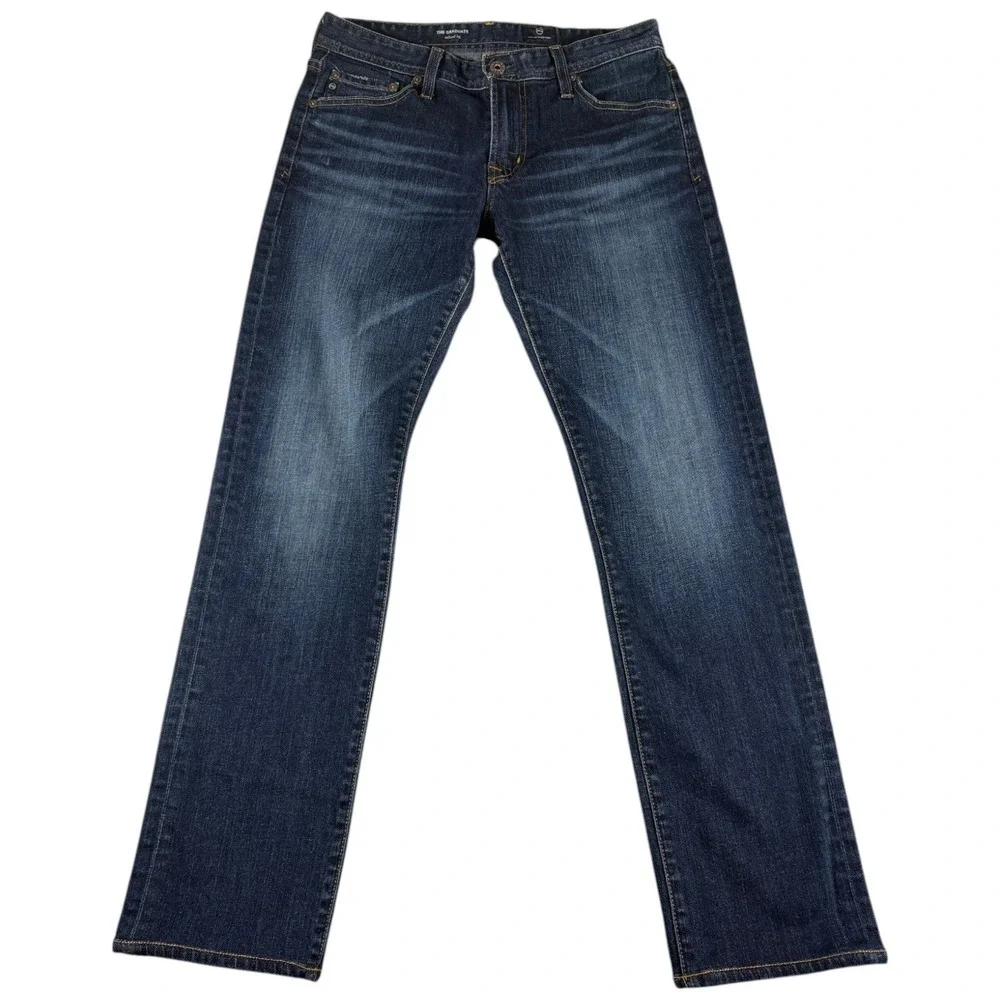 AG Adriano Goldschmied The Graduate Tailored Leg Jeans Men's 30x34 Blue Denim